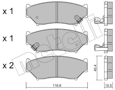Stabdžių trinkelių rinkinys, diskinis stabdys