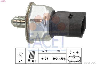 Jutiklis, degalų slėgis