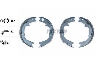 Stabdžių trinkelių komplektas, stovėjimo stabdis
